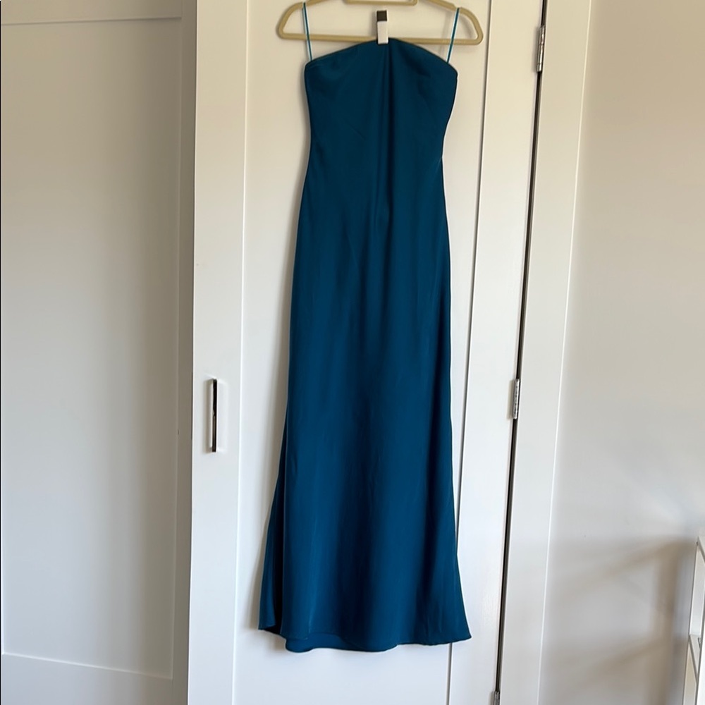 Elegant Teal Evening Gown